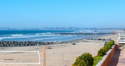 Condado de San Diego frente al mar 3 dormitorios climatizada piscina / jacuzzi. Complejo en la arena