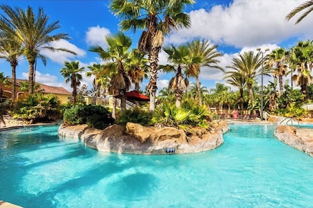 Outdoor pool, a heated pool. Perfect! 3 Bed 3 Bath Family Townhouse At Regal Palms-Disney/Universal/Golf!