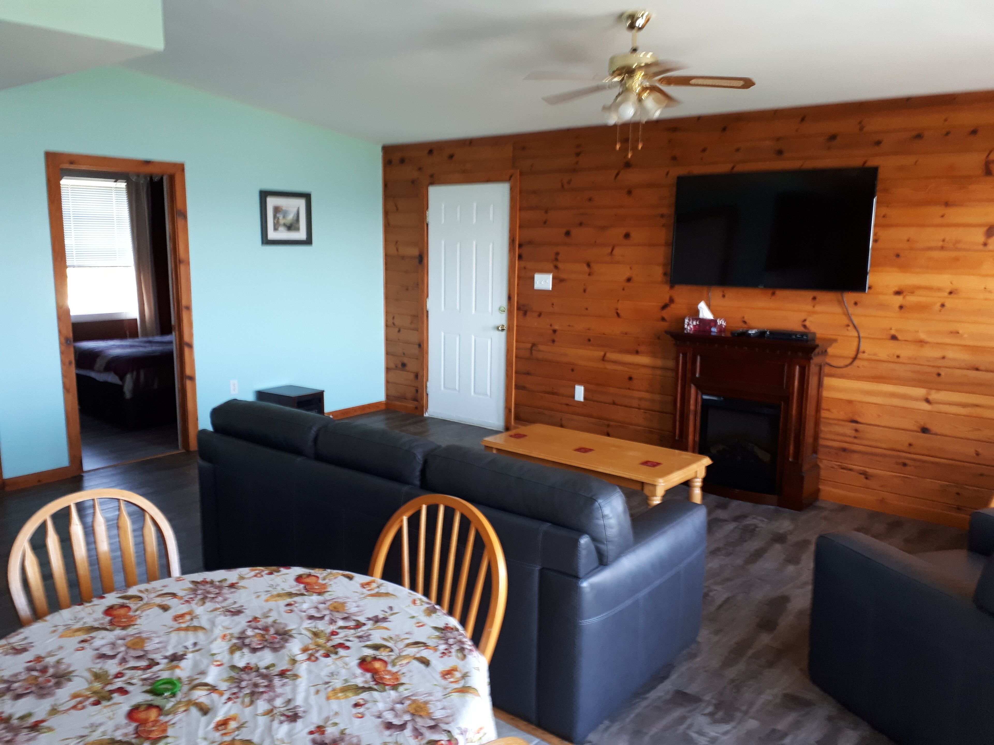Cottage #1 (Two Bedroom) | Living area | TV, MP3 dock
