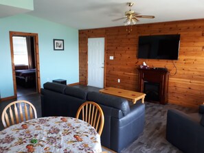 Cottage #1 (Two Bedroom) | Living area | TV, MP3 dock