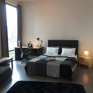 1 室のベッドルーム、アイロン / アイロン台、WiFi