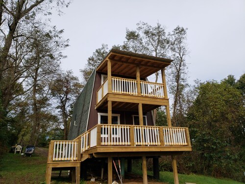 Aframe-mökki metsässä # 2