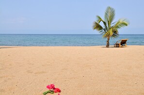 Na praia