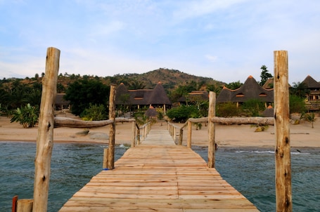 Dock. Tanganyika Bluebay Resort