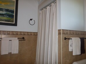 Luxury Single Room, 1 King Bed, Non Smoking | Bathroom shower - Back Home Bed and Breakfast (Dutch Brook)