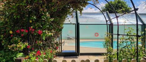 A heated pool