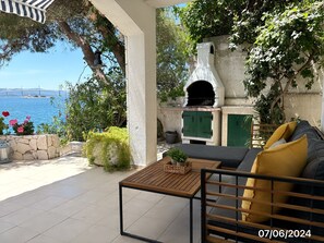 Terrace/patio - House directly by the sea (Klek)