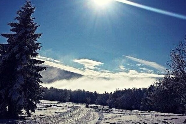Paysage en haut des pistes