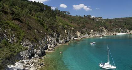 Sea view with terrace and garden for hiking, sailing, beach ...