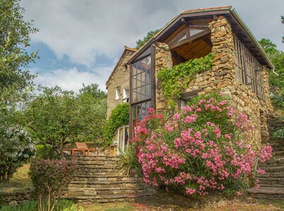 Renovated but rustic stone shepherd's cottage, exceptional views