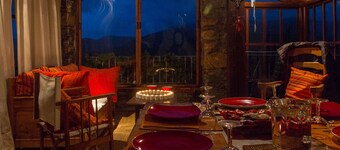 Renovated but rustic stone shepherd's cottage, exceptional views