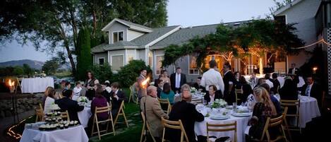 Espace banquet en plein air