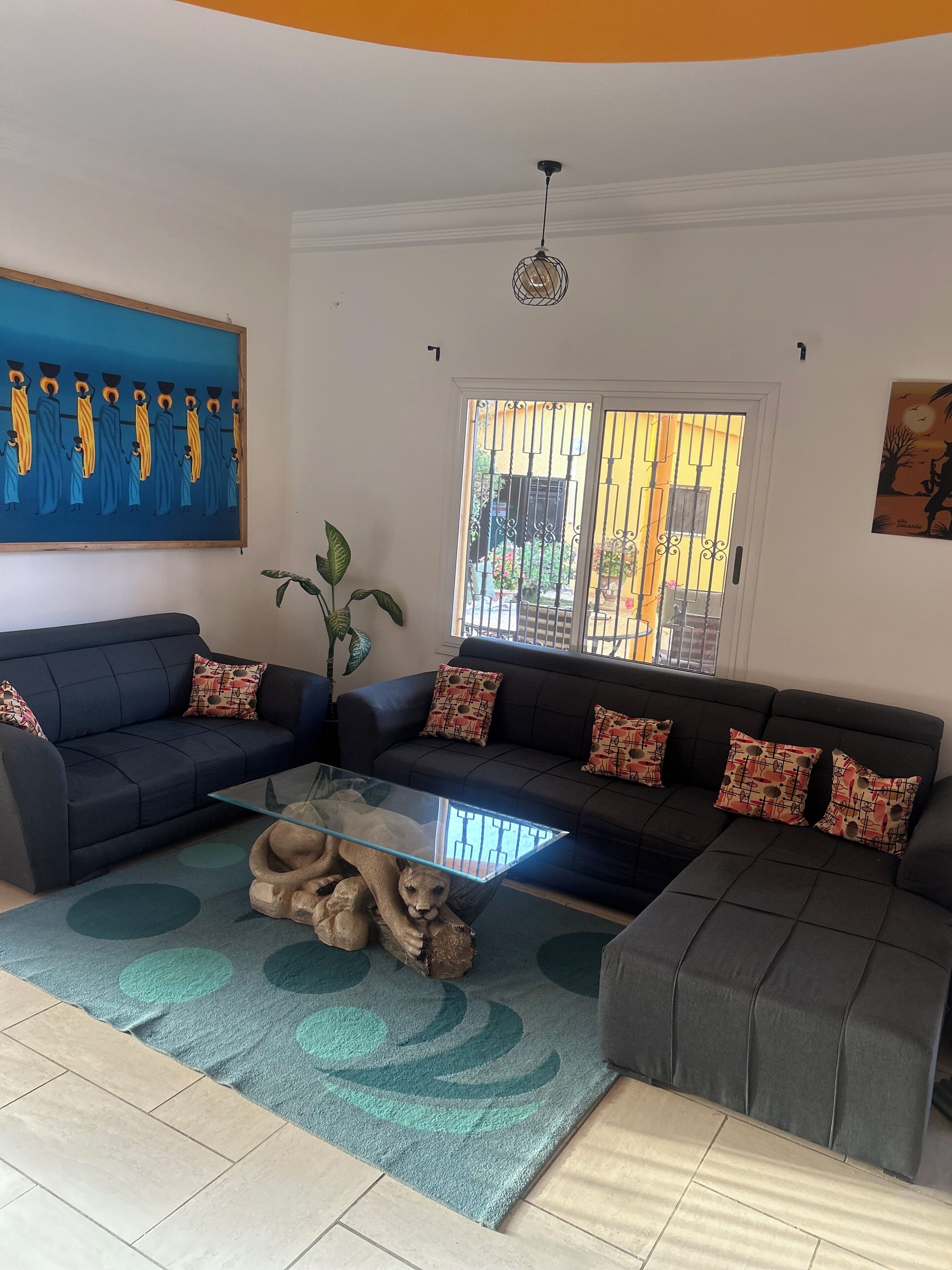 TV, DVD player, music library, video library