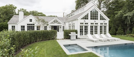 Piscine extérieure, piscine chauffée