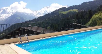 Hiljainen vuokra näkymä Mont Blancille - 4 henkilöä