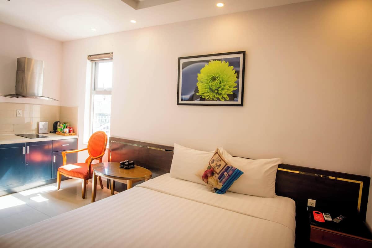 Basic Apartment, 3 Bedrooms, City View | Private kitchen | Fridge, electric kettle, eco-friendly cleaning products