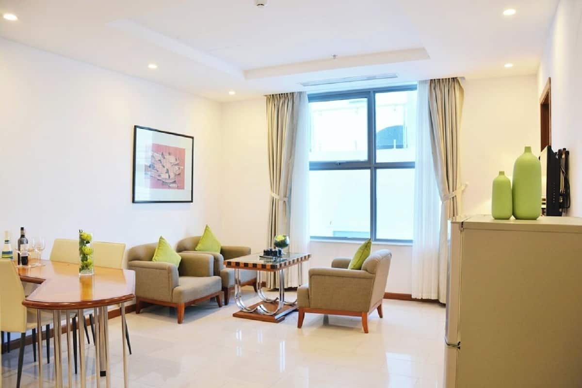 Superior Apartment, 2 Bedrooms, Non Smoking, City View | Living area | 42-inch LCD TV with cable channels, TV