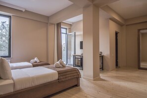 Premium Twin Room, Multiple Beds, Non Smoking, Balcony | Egyptian cotton sheets, premium bedding, pillow-top beds, in-room safe - Boutique Hotel Biotel (Tbilisi)