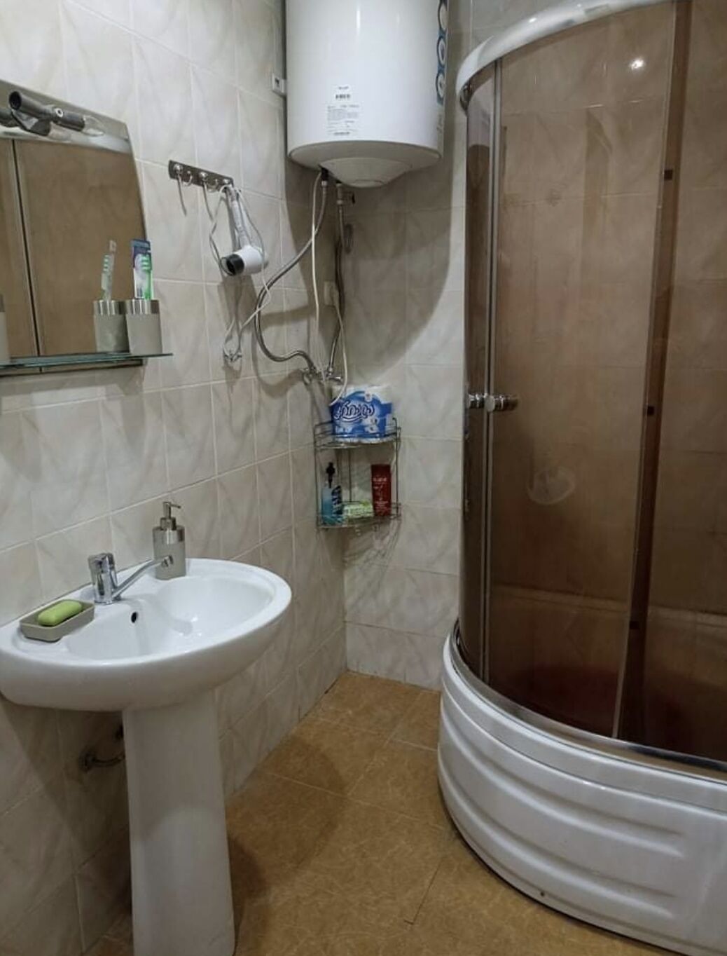 Free toiletries, hair dryer, slippers, towels