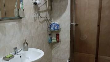 Free toiletries, hair dryer, slippers, towels