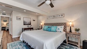 5 bedrooms, desk, iron/ironing board, travel cot