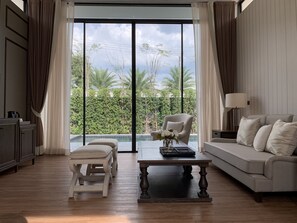 Family Villa, 2 Bedrooms, Private Pool | Minibar, in-room safe, desk, blackout curtains - Hotel Labaris Khao Yai (Pak Chong)