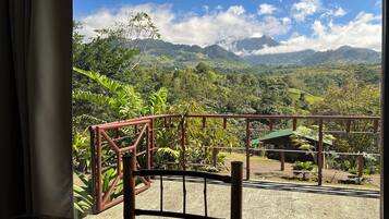 Panoramic Cabin, 1 Bedroom, Private Bathroom, Mountain View | Memory foam beds, individually decorated, individually furnished