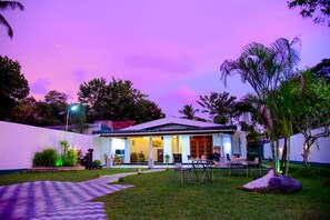 Front of property – evening/night