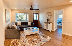 Flat-screen TV, video games