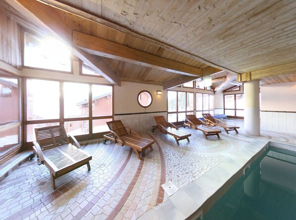 Indoor pool, a heated pool