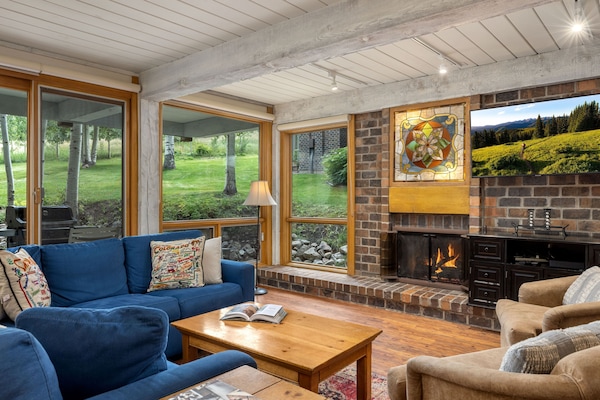 Taulutelevisio, takka