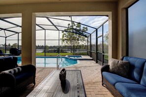 Una piscina riscaldata