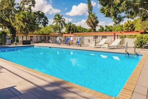 A heated pool