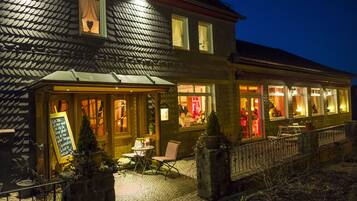 Front of property - evening/night