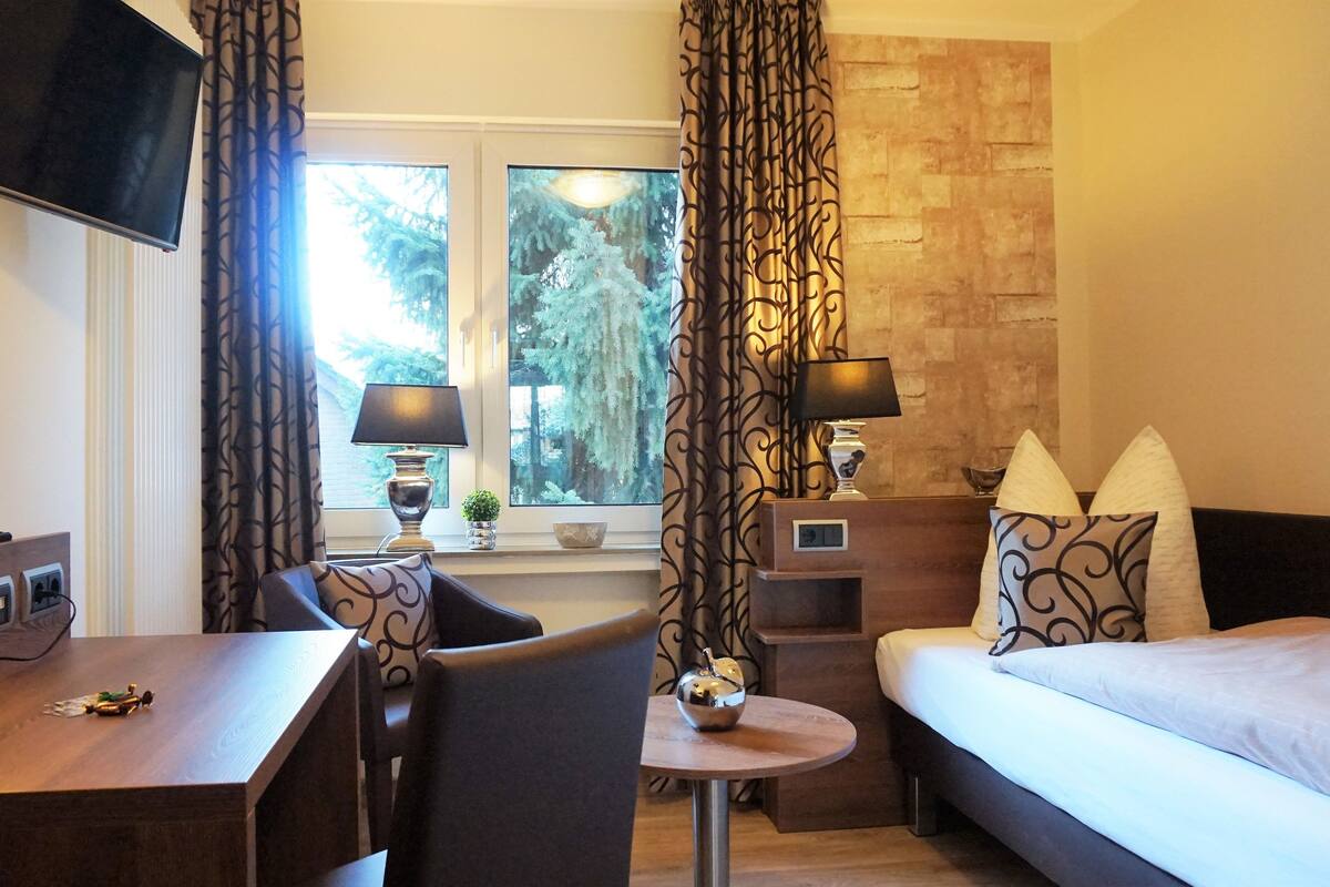 Standard Single Room | Premium bedding, desk, laptop workspace, blackout drapes