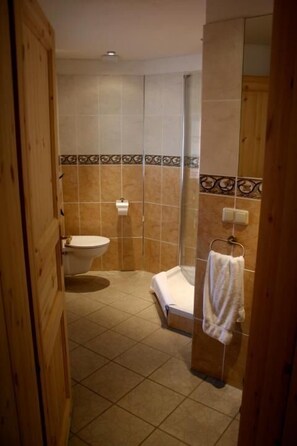 Shower, hair dryer, towels - Mcmüllers Brauereigasthof (Linnich)