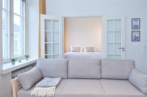 Huoneisto, 1 makuuhuone | 1 makuuhuone, silitysrauta/-lauta, ilmainen Wi-Fi, vuodevaatteet