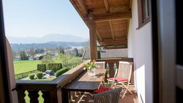 Apartment, 2 Bedrooms, Fireplace, Garden Area (Grosse Birke) | Balcony