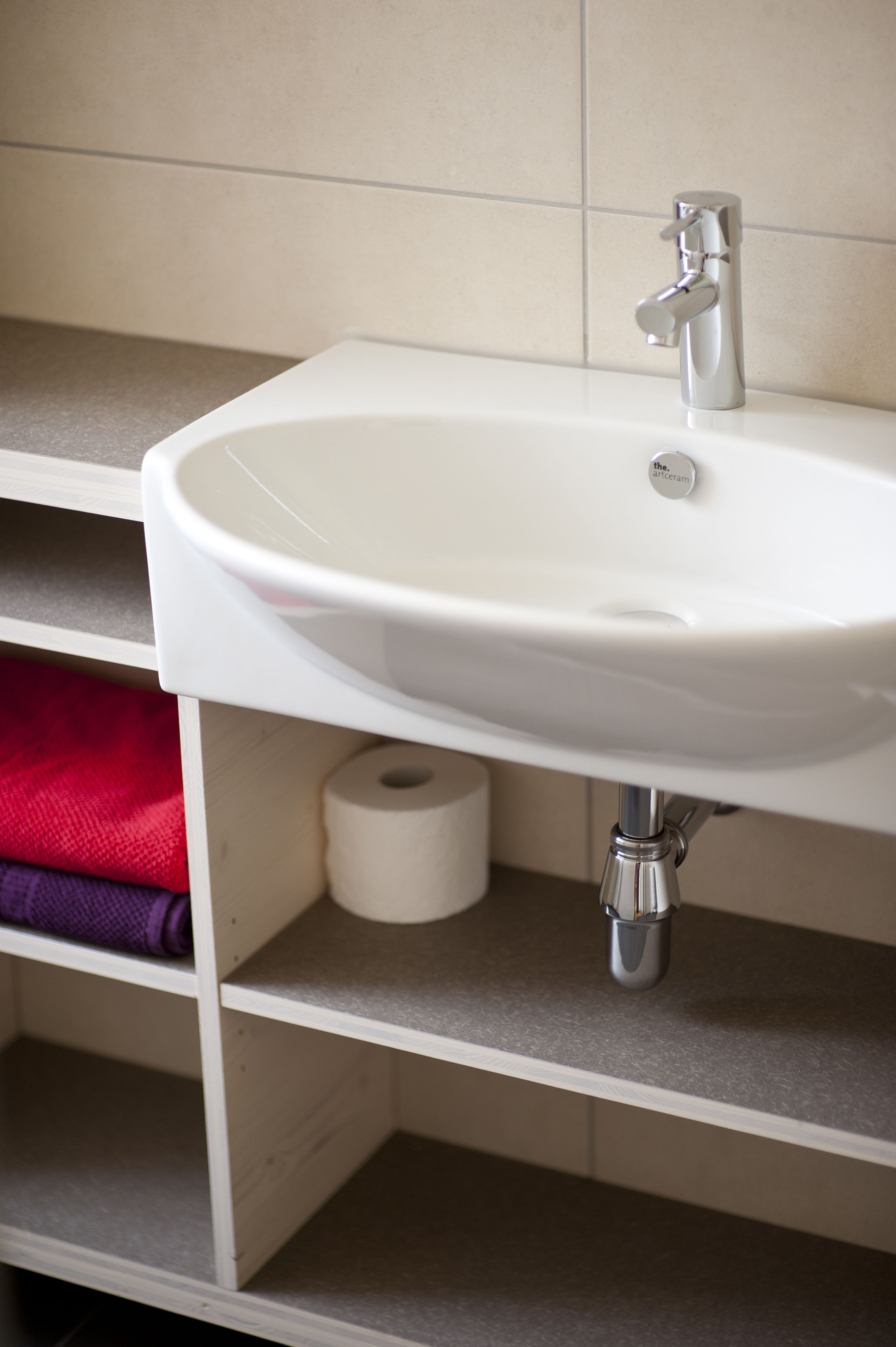 hair dryer, towels, soap