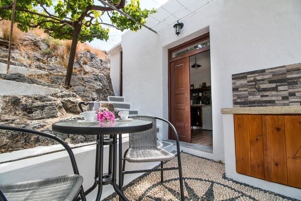 House, 1 Bedroom | Terrace/patio - CasaLindos Spitaki (Rhodes)