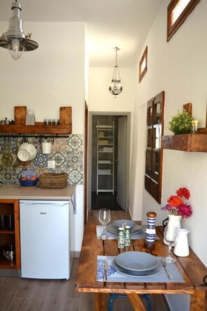 House, 1 Bedroom | Living area | Plasma TV - CasaLindos Spitaki (Rhodes)