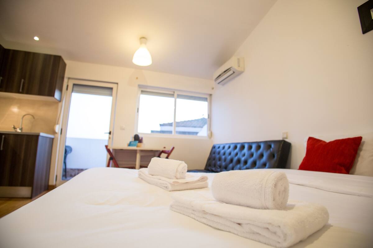 Apartamento, 1 habitación, terraza (3B) | Tabla de planchar con plancha, cunas (de pago), wifi gratis