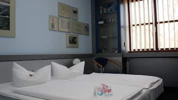 Desk, rollaway beds, free WiFi, bed sheets