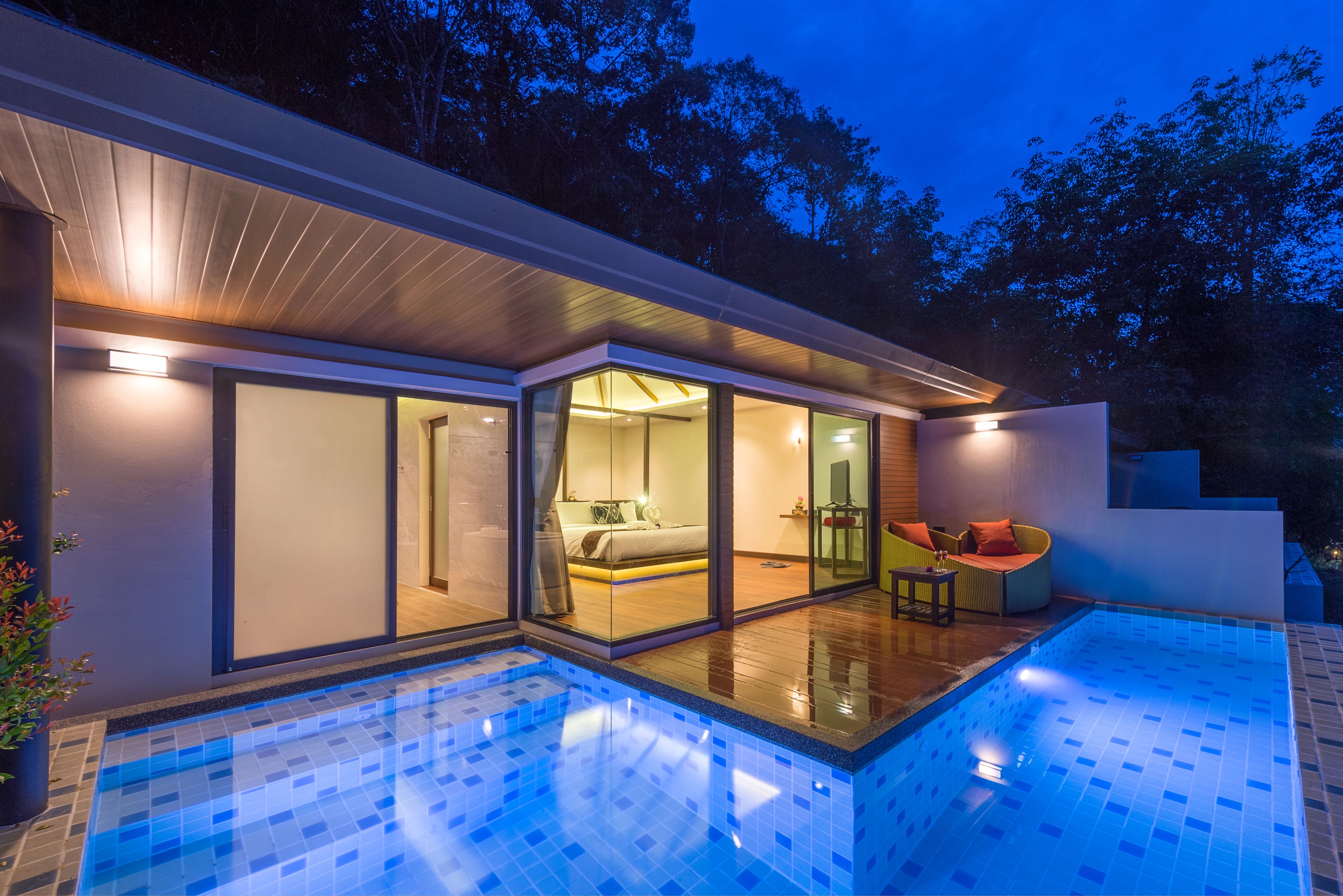 exclusive pool villa with bathtub | view from room