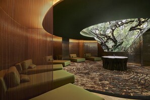 Couples treatment rooms, sauna, hot tub, steam room, mud baths