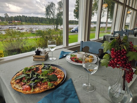 Local and international cuisine. Kukkolaforsen Turist & Konferens