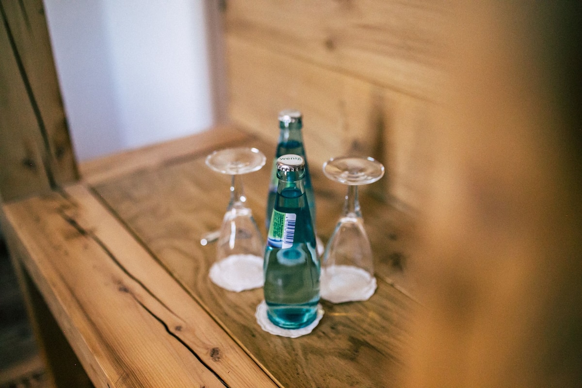 deep-soaking bathtub, rainfall showerhead, free toiletries, hair dryer