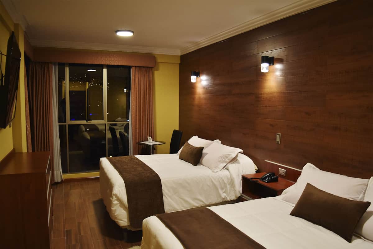 Deluxe Suite, 2 Queen Beds, Accessible, Non Smoking | Premium bedding, down comforters, in-room safe, blackout drapes