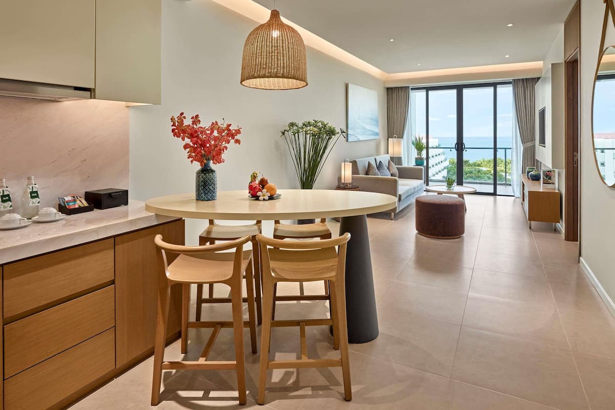 公寓, 2 间卧室 | 客房内保险箱、特色装修、特色家居、办公桌