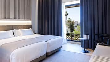Ropa de cama de alta calidad, edredón y minibar
